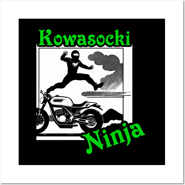 Kawasaki Ninja Wall Art by Lit Birdy